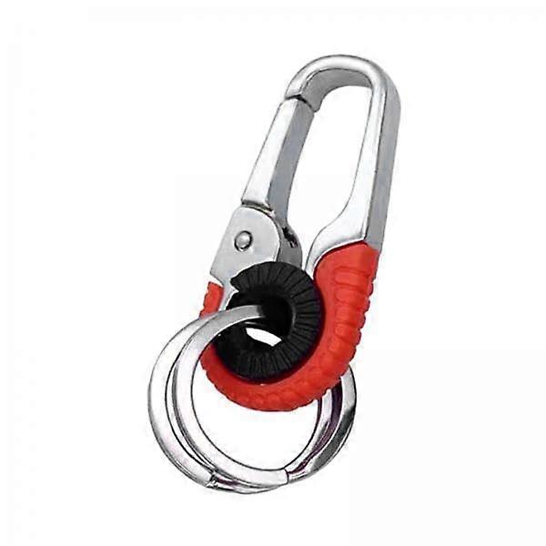 Car Keychain 4-Pack Metal Double-Layer Design For Car Keys Unisex Men Women