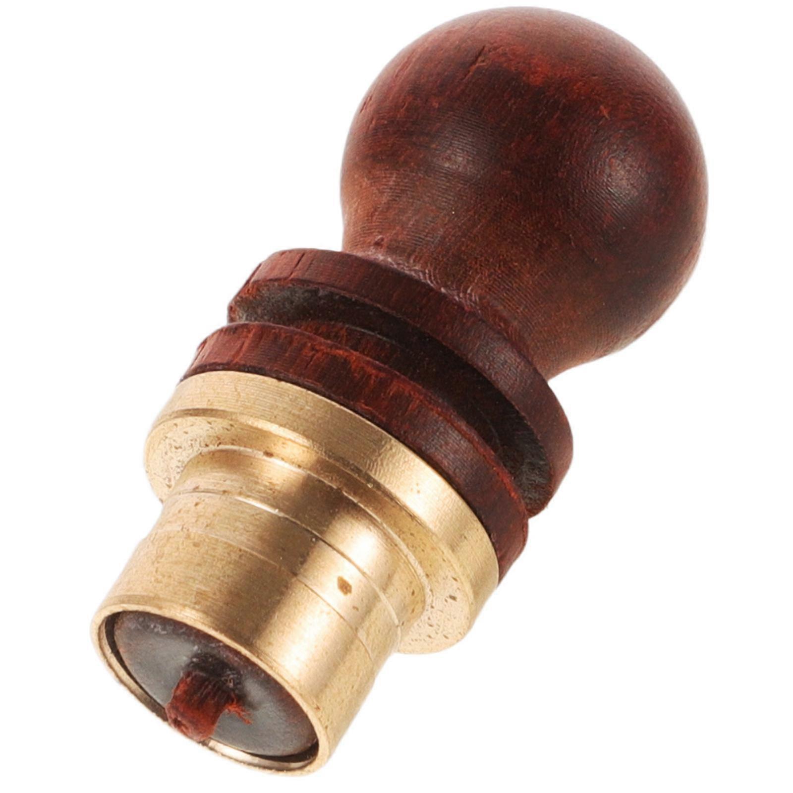 Wooden Gourd with Brass for Decor Reusable Classic Shape Multi Color 3.5 Inches