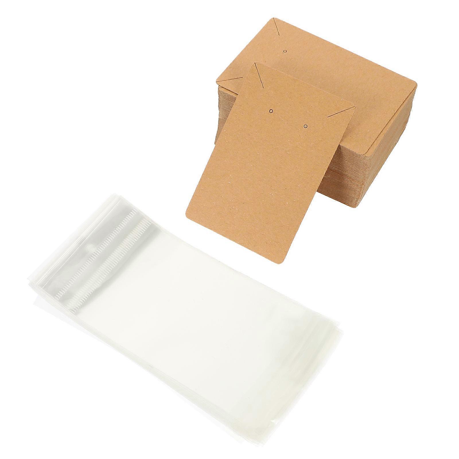 Earring Display Cards for Storage Assorted Color Premium Paper Material with Hole Design 200 Pcs