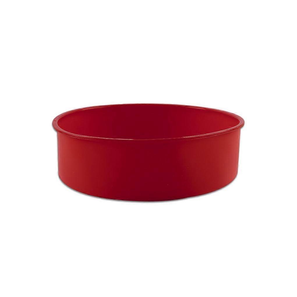 Silicone Cake Mold, Round, Heat-Resistant, Reusable, Removable-Bottom, Cheesecake, Chocolate, Muffin Mold, Model No. 02