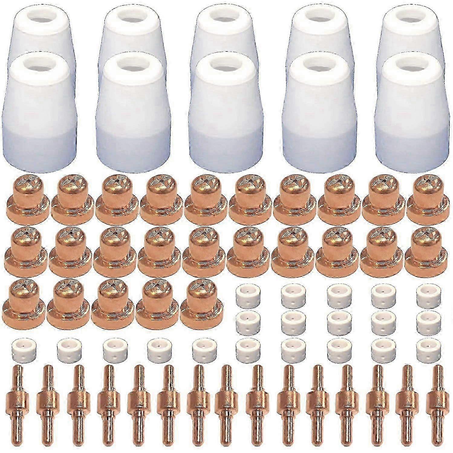 Plasma cutting consumables 70 pcs for Cut 40 50 with PT31 LG40 torch