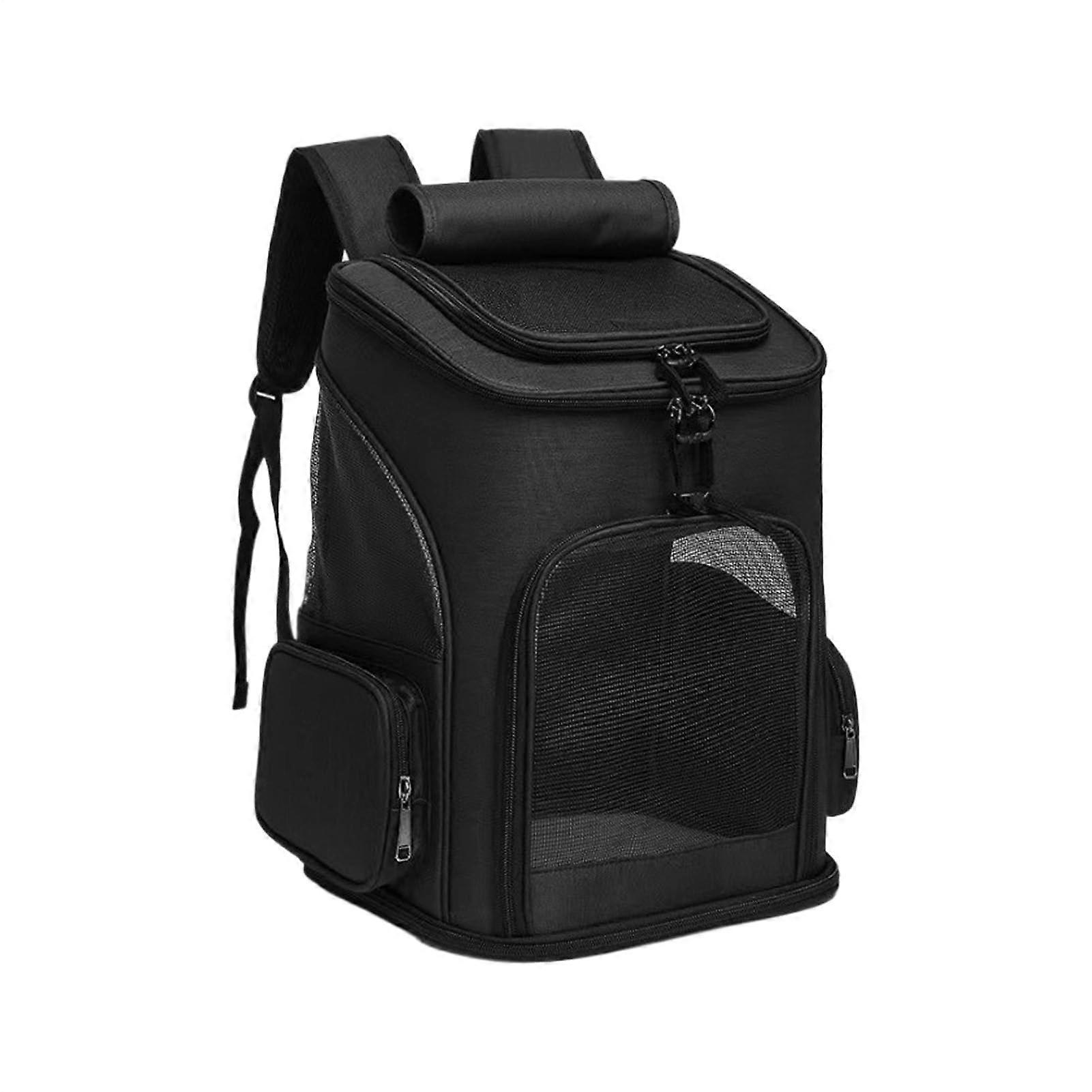 Cat Carrier Backpack, Expandable & Foldable, Airline Approved, Breathable Mesh Design, Lightweight for Travel & Vet Visits