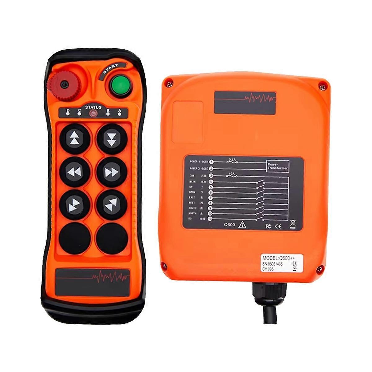 ACDC12-24V Q600 Industrial Remote Control for Infinitely Matched Code Large Instrument Control Lift Switch