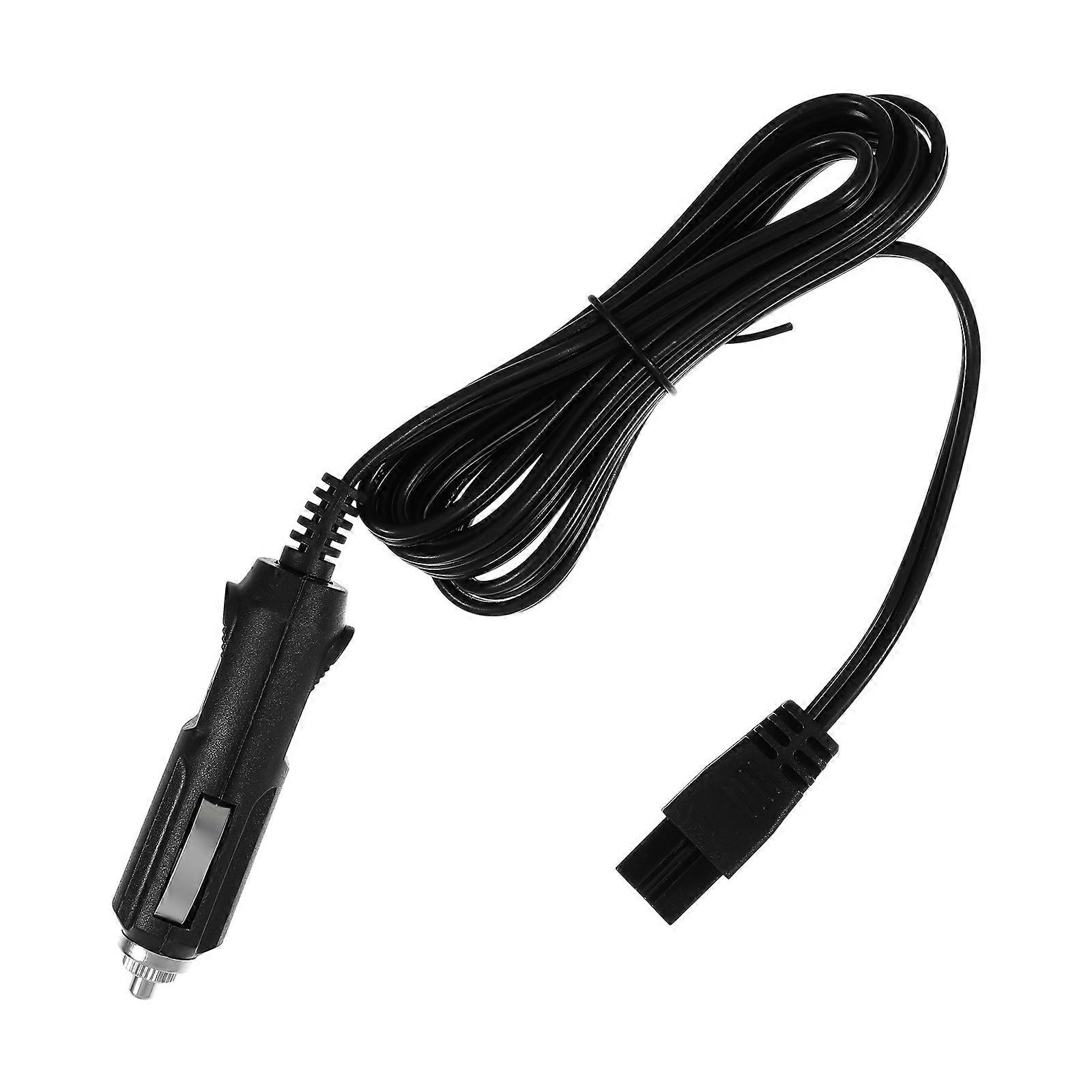 Mini Fridge Power Cord Extension Adapter 12V Black 1Set Designed For Car Refrigerator Enhancing Driving Experience