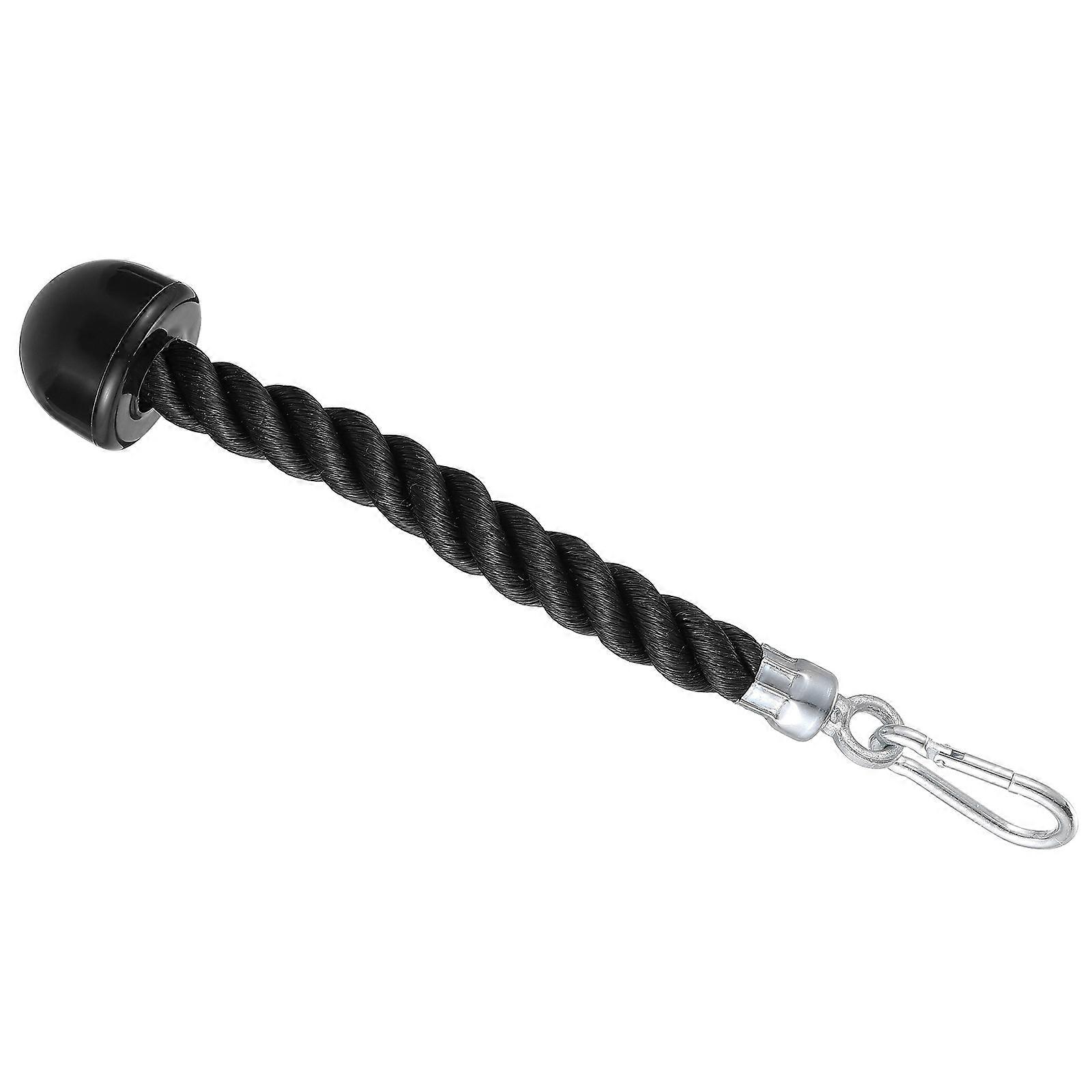 Single Grip Tricep Rope Attachment for Home Gym Cable Machines – Durable Fitness Training Equipment for Pull Down Workouts