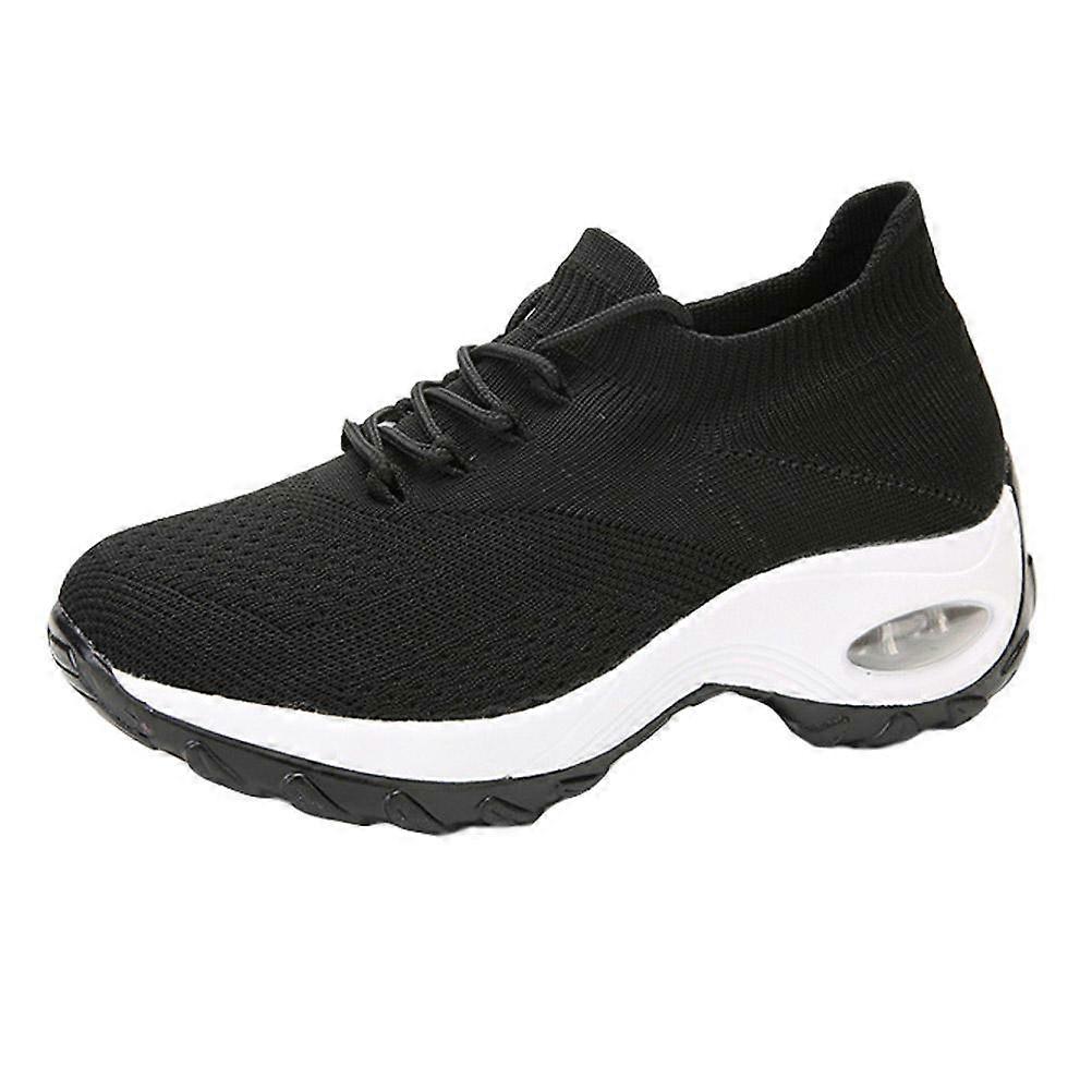 Lightweight White MeshWomen's Sports Shoes with Anti Skid Sole for Casual and Sports Use Size 6.5
