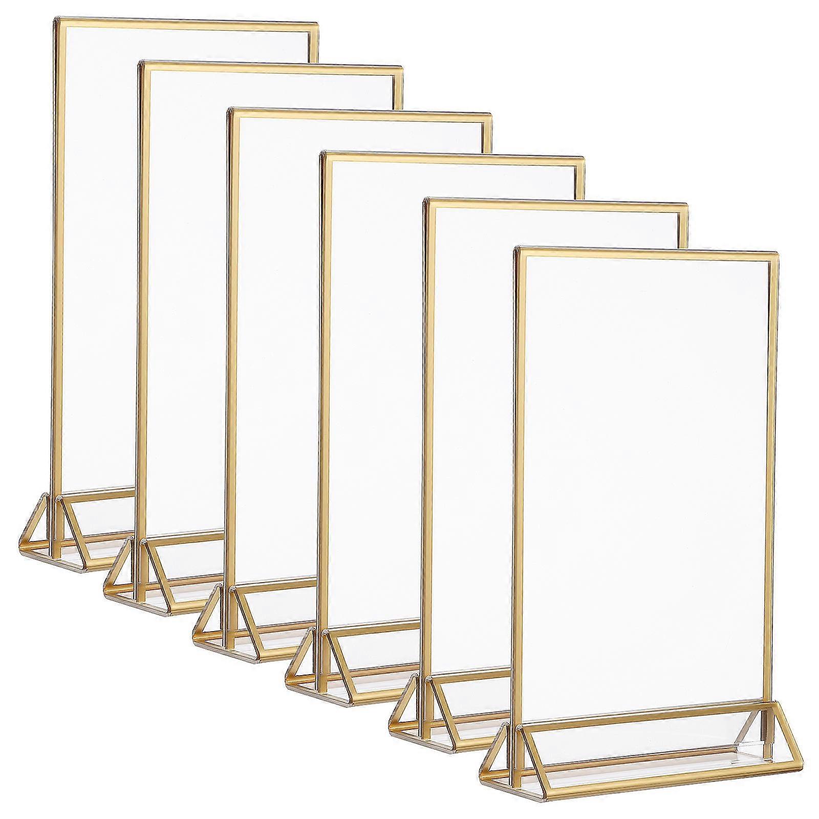 It looks like you're referring to a product listing for **clear acrylic display stands or sign holders**, commonly used in events, restaurants, or