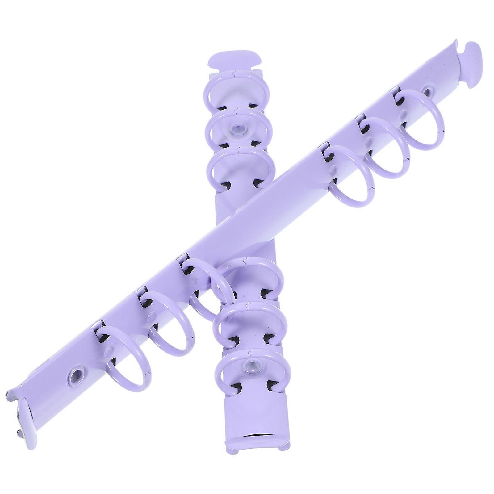2pcs Metal Binder Spine Inserts for School Notebooks Simple Aluminum Alloy Binding Clips for Loose Leaf Paper, Comb Binder Organizer Clips
