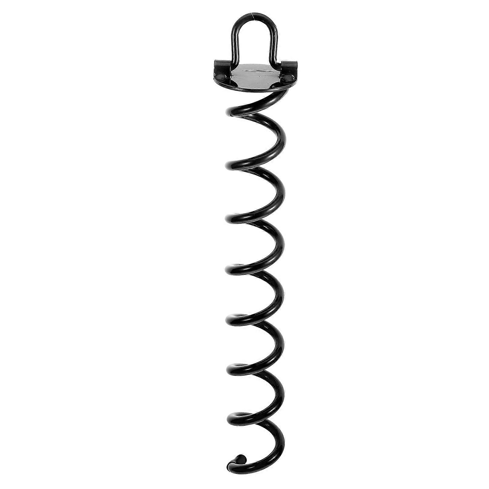 Camping Accessory 1Pcs Lawn Ground Peg Black Iron For Trampoline Stabilization In Outdoor Occasions