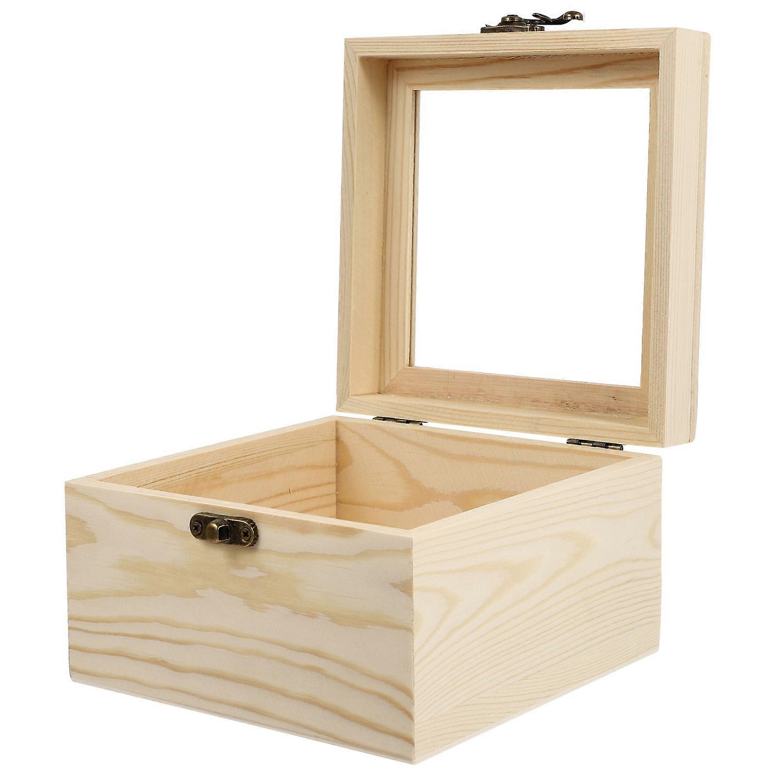 Beige Wooden Gift Box for Storage with Durable Synthetic Material and Elegant Design