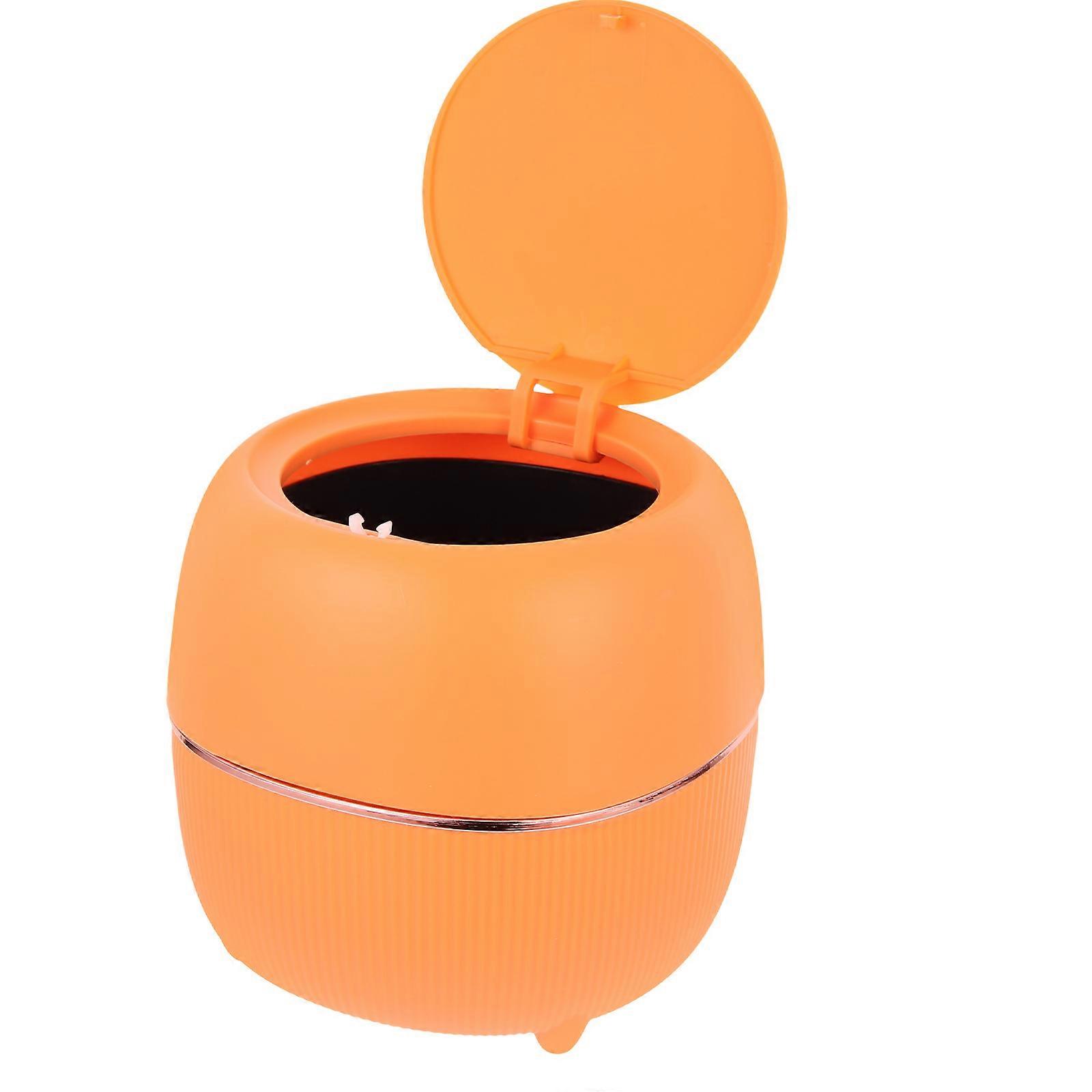 Plastic Desktop Trash Can Mini Trash Can for Countertop
