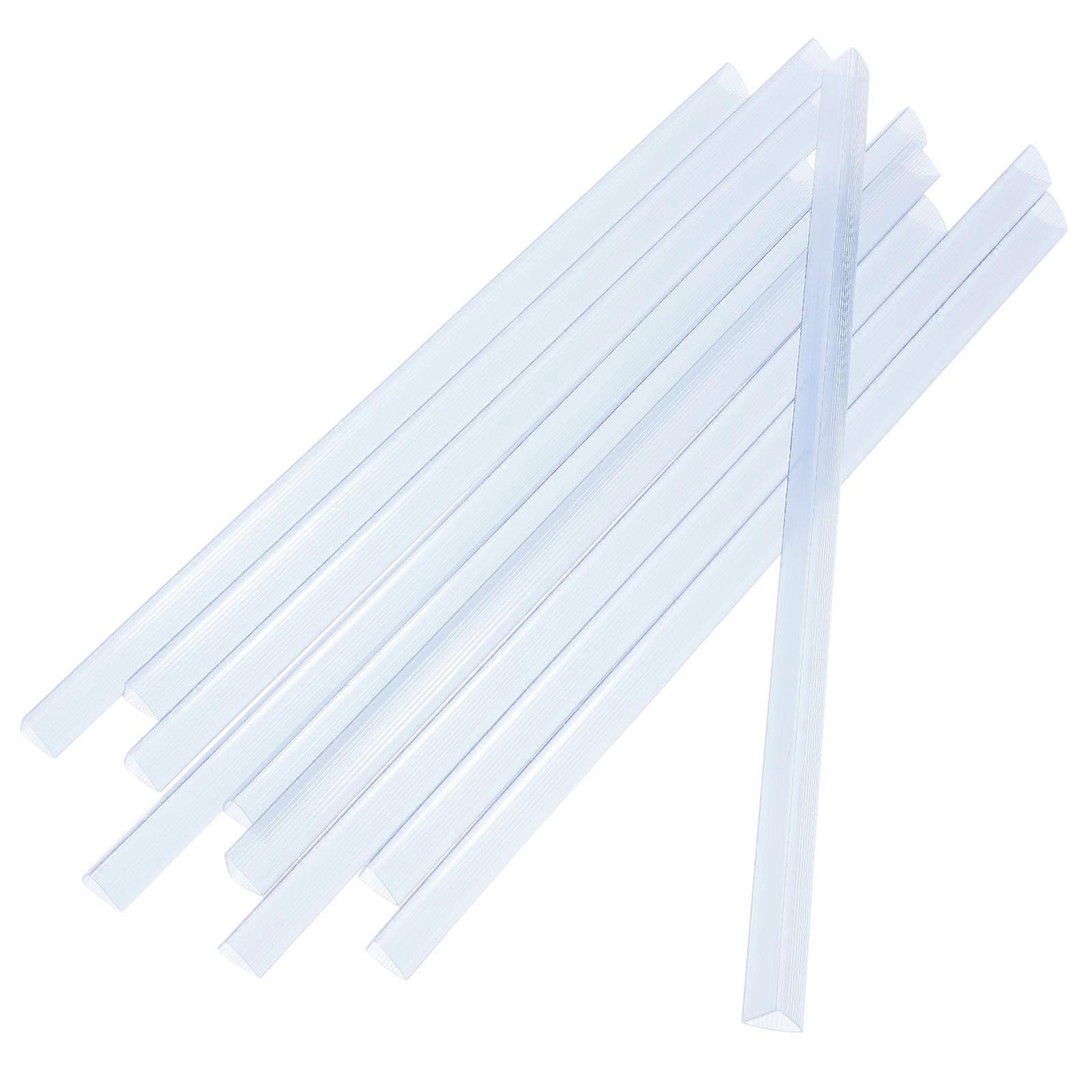 Hemoton 20pcs Bookbinding Slide Bar Plastic Binders Binding Bars Slide Grip