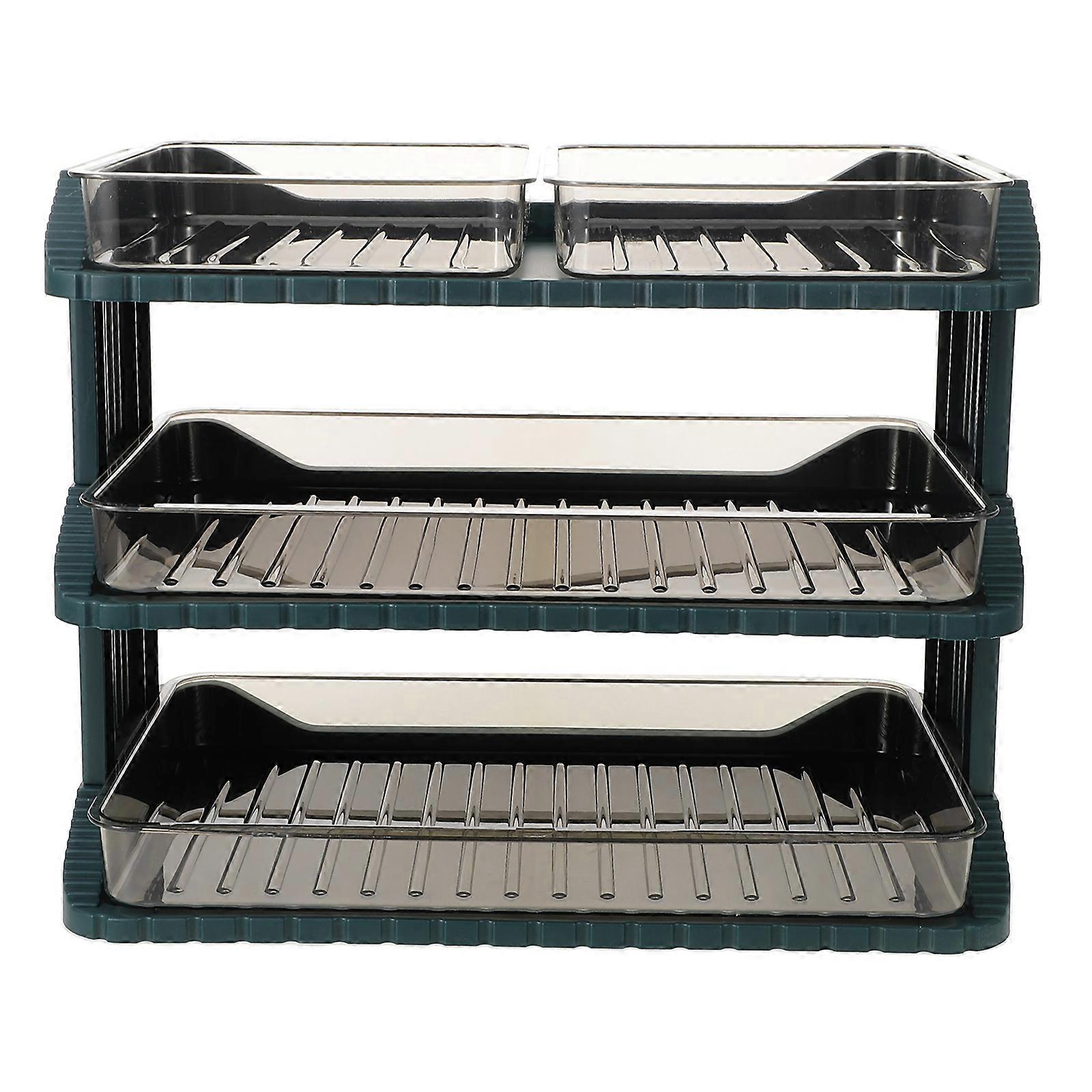 Multi-Layers Kitchen Rack Vegetable Storage Shelf with 3 Layers for Home Use