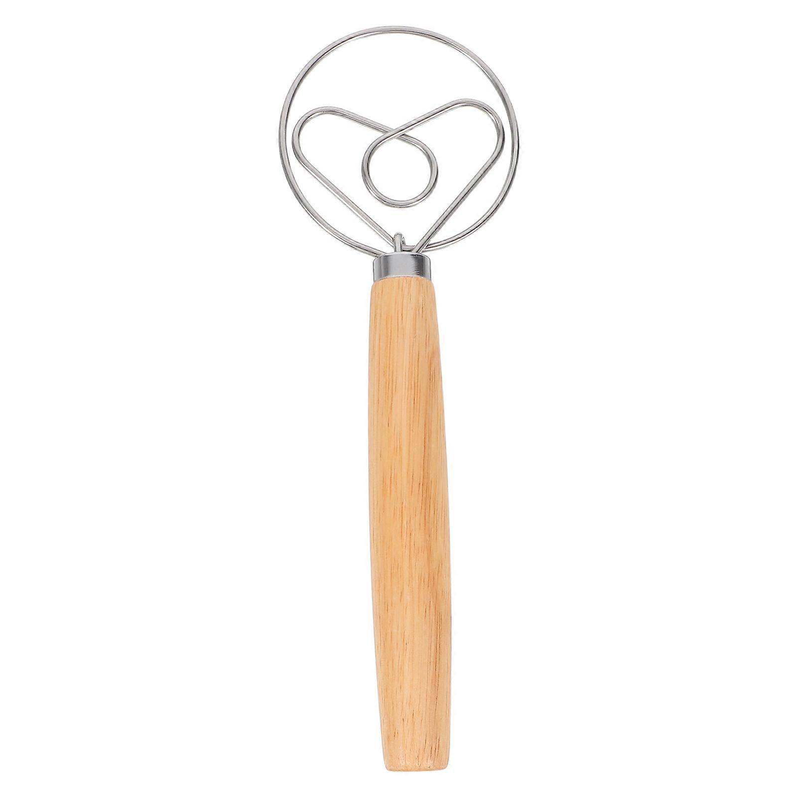 Dough Whisk for Baking – Comfortable Grip Kitchen Tool for Mixing Flour and Beating Eggs to Achieve Uniform Dough Consistency