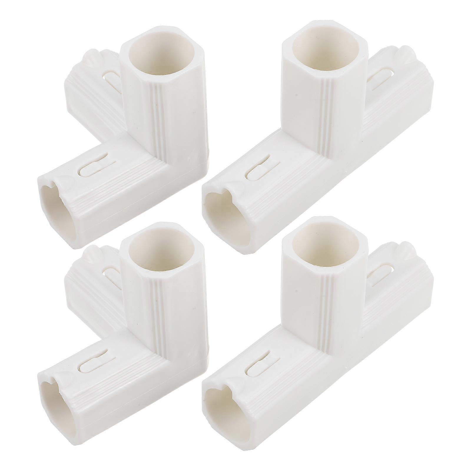 4pcs Playpen Connectors for Play & Safety Gates Adjustable Pipe Fittings for Versatile and Safe Playpen Setup