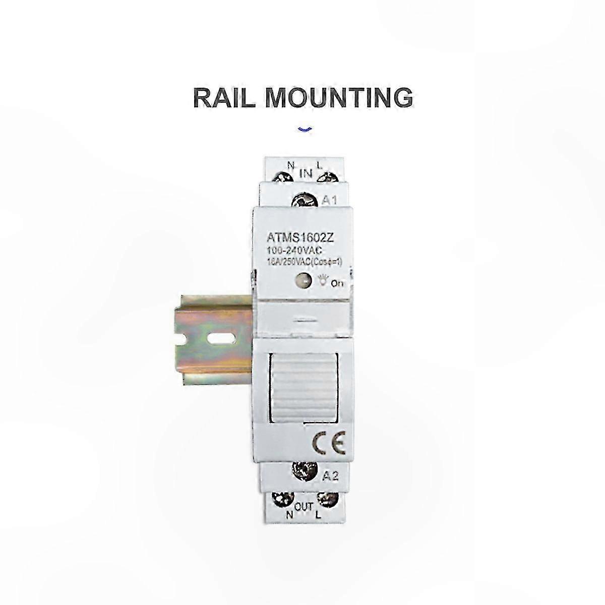 ZigBee Din Rail 1P 16A Switch with KWh Energy Monitor Timer and App Remote Support