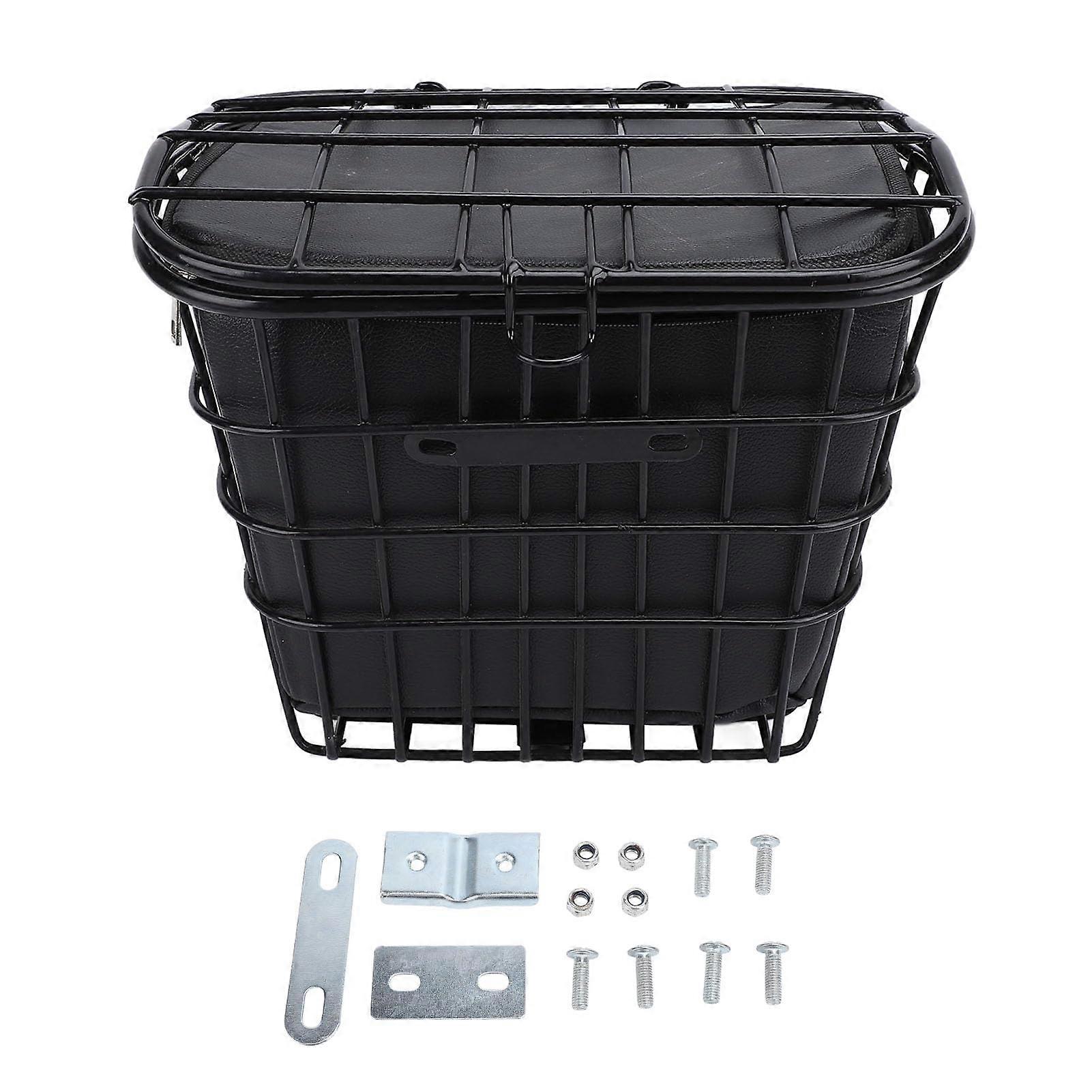 Bike Front Basket - Durable Metal Basket for Electric Bikes and Scooters, Compatible with Various Models, Easy Installation