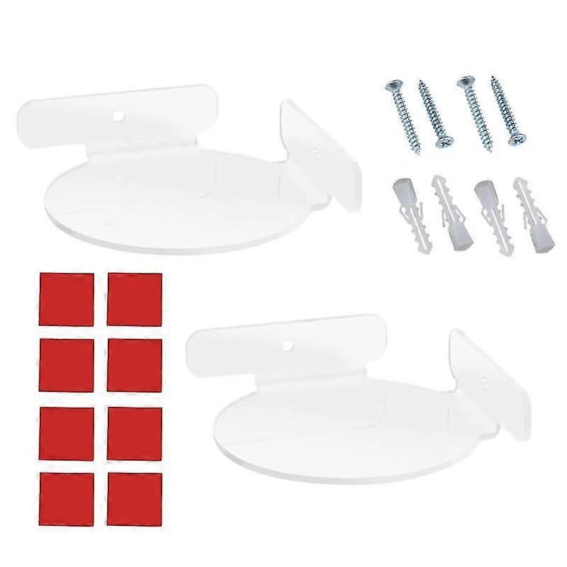 Acrylic Floating Wall Shelf Mini Circular Corner Shelf Small Easy to Install