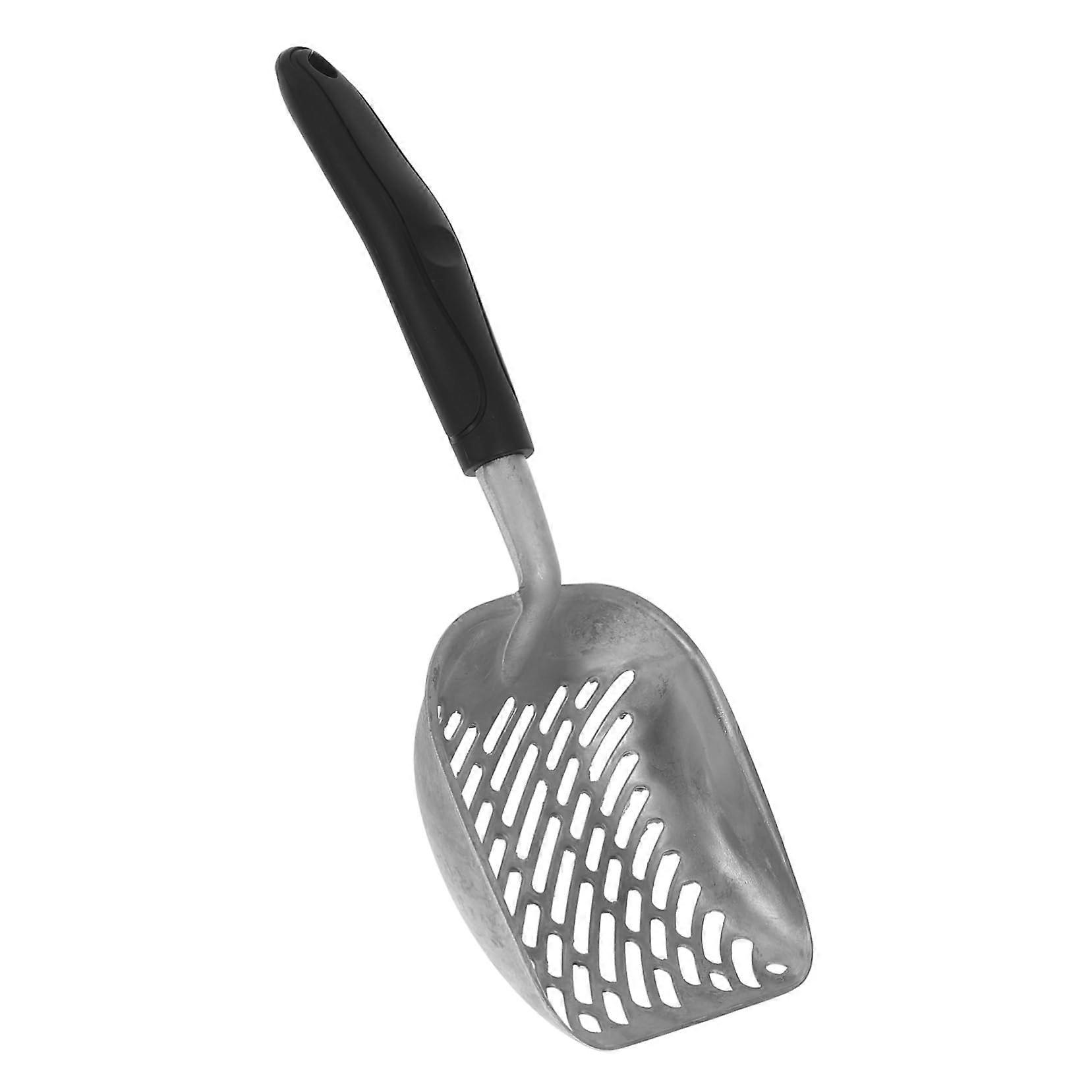 Reusable Cat Litter Scoop Ergonomic Design for Efficient Sifting, Flat Head for Deep Access, Smooth Handle, Hanging Loop