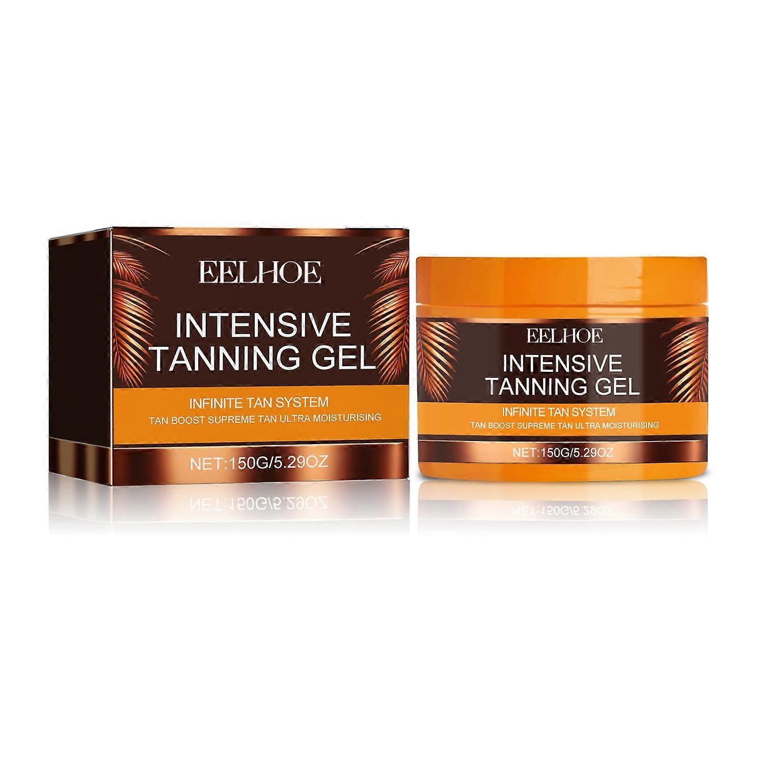 1-6x EELHOE 150g Intensive Tanning Accelerator Gel Browning Tan Accelerator for Beach Sunbathing