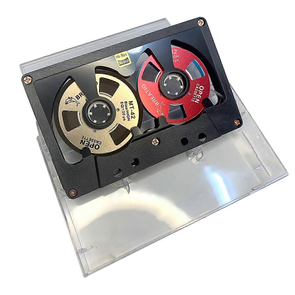 Blank Tape Metal Reel Hollow Case for DIY Recording B