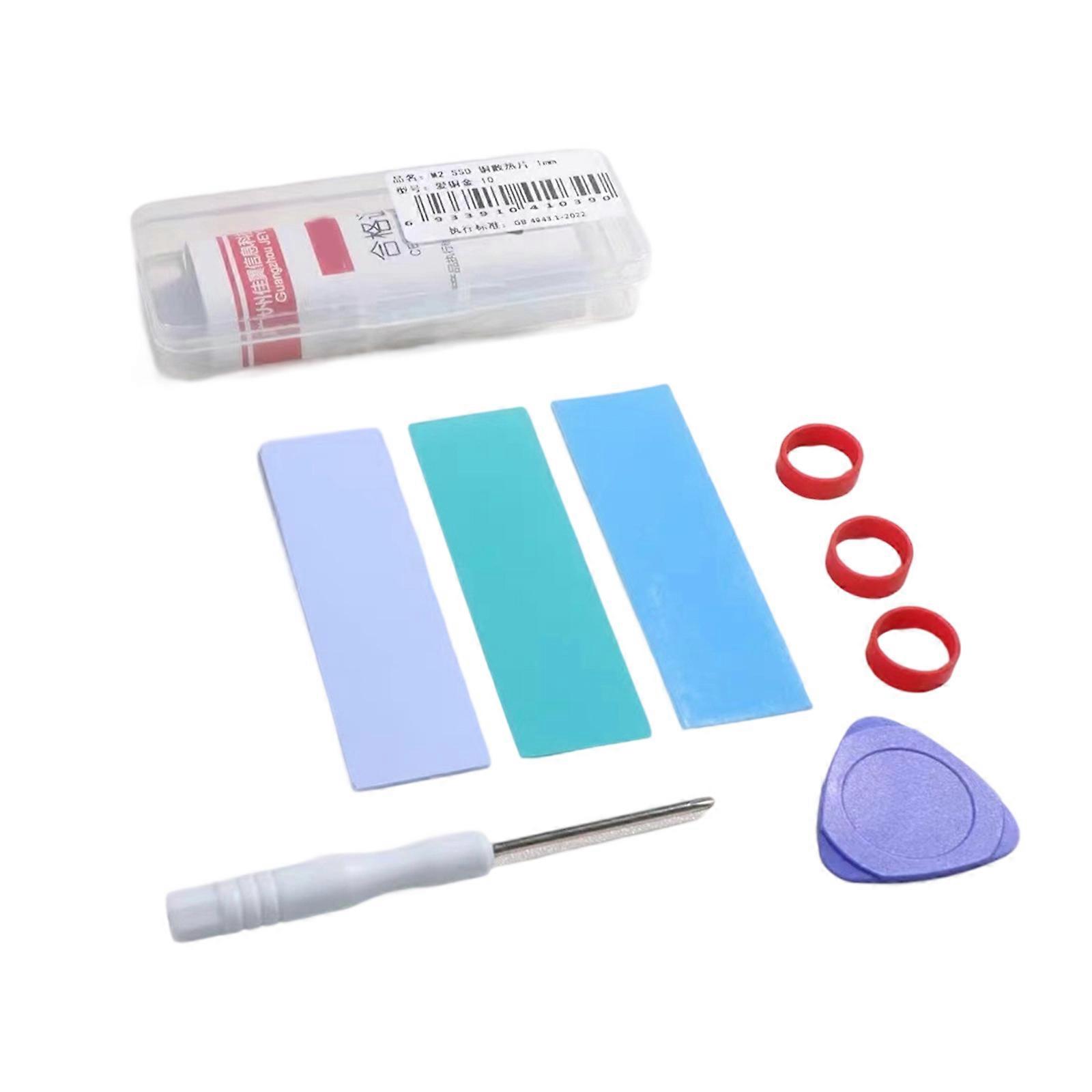 Thin 2280 M.2 Solid Disk Copper Heatsink Optimized Heat Transfer Efficiency For Laptops Desktops Easy Mounting Multicolor