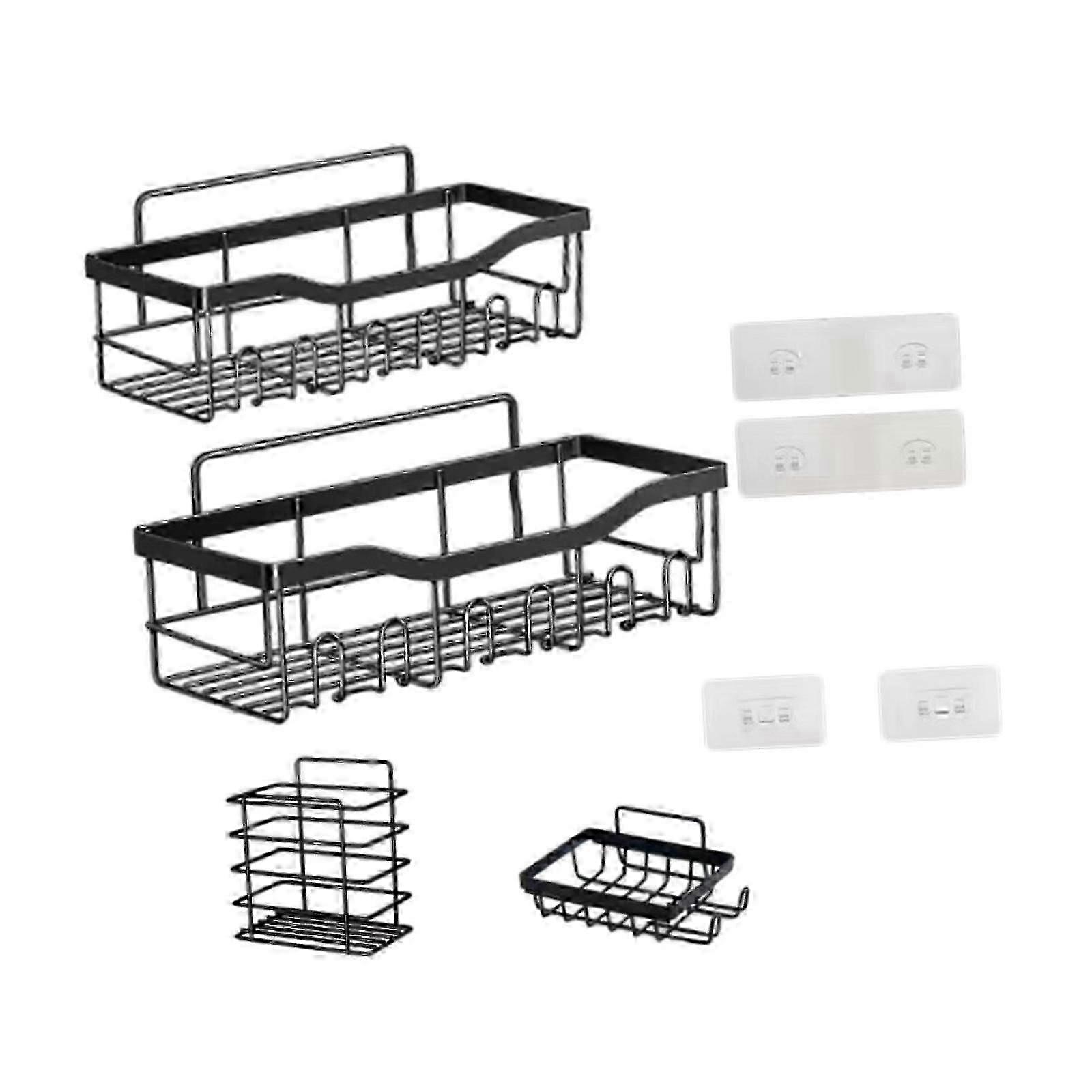 Modern Wall Mounted Shower Shelf for Bathroom Kitchen Dorm 2-4 Piece