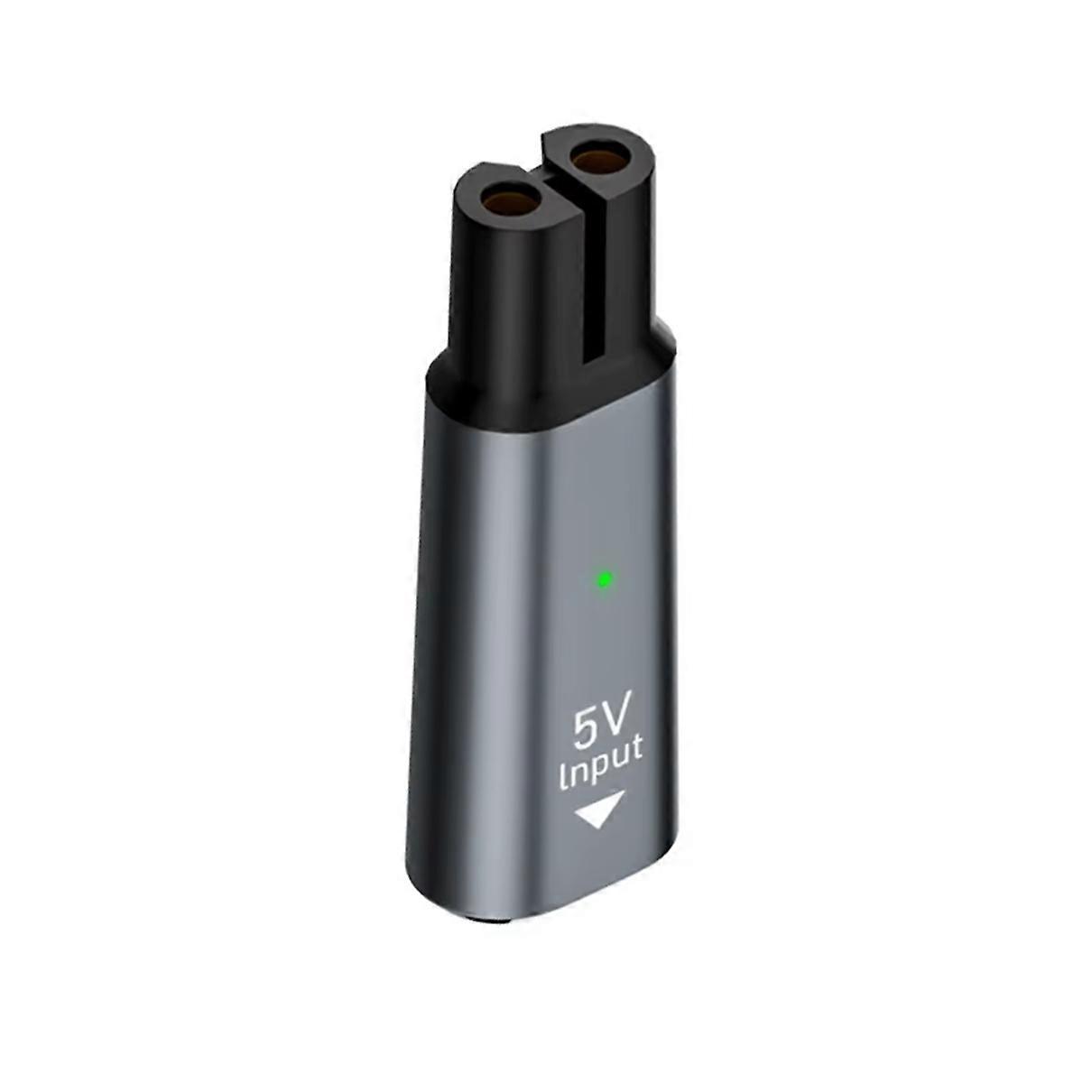 5V Type-C Shaver Adapter for One Blade QP2724 QP2834 Grey