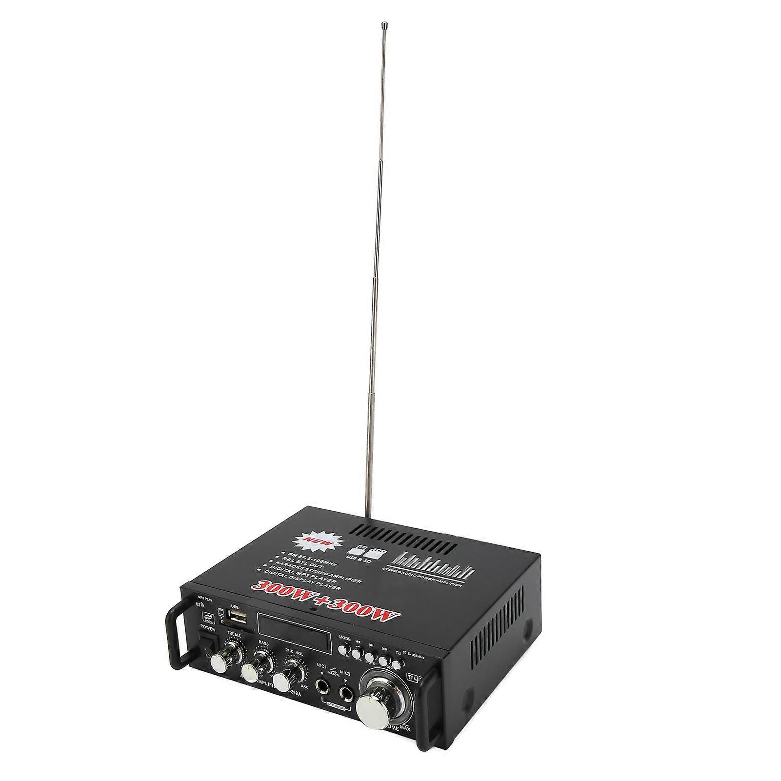 300W Bluetooth Power Amplifier with USB, Card Port, Remote Control