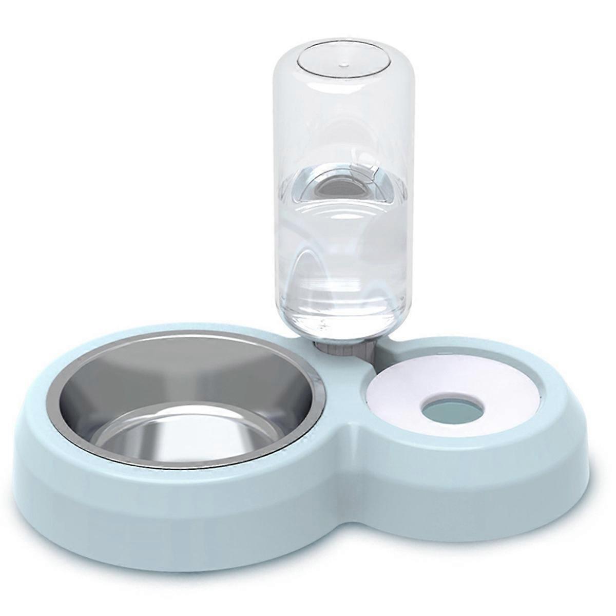 Automatic Pet Feeder and Water Bowl 2-in-1 Combo Smart Food Container with Water Dispenser for Cats Dogs Leak Proof