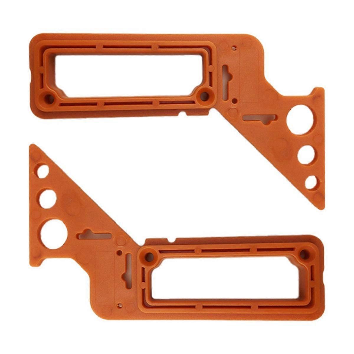 2Pcs 8-In-1 Multi-Angle Woodworking Angle Ruler Locator Measuring Tool Angle Ruler Plastic Scale