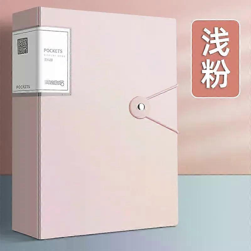 A4 Thickened Folder - 100 Pages Large Capacity DIY Customizable Design | Multifunctional Document Organizer with Reinforced Edg