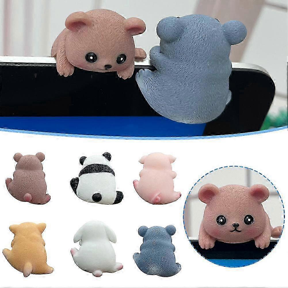 Creative Computer TV Display Small Animal Ornaments