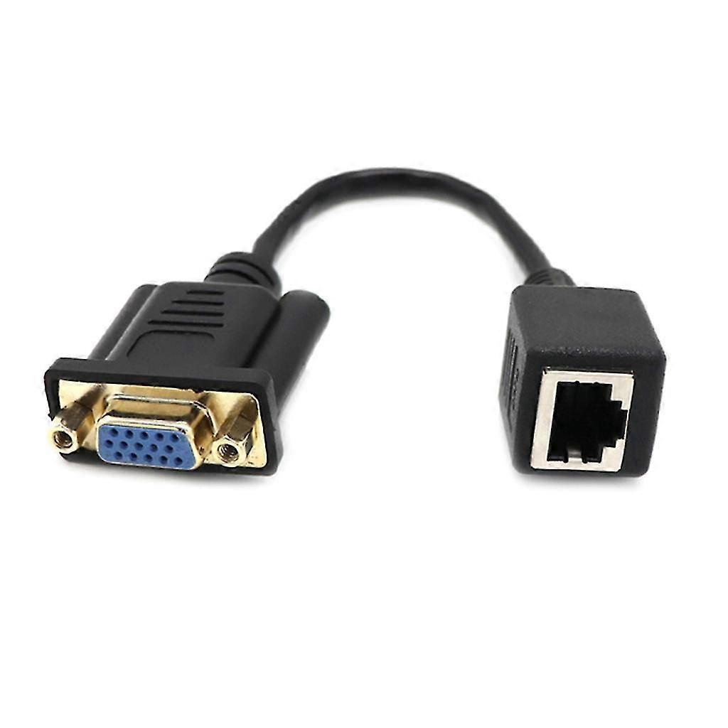 VGA to RJ45 Adapter Cable Female/Male to Female Connector Extender Line Transfer VGA Signal Over Long Distances