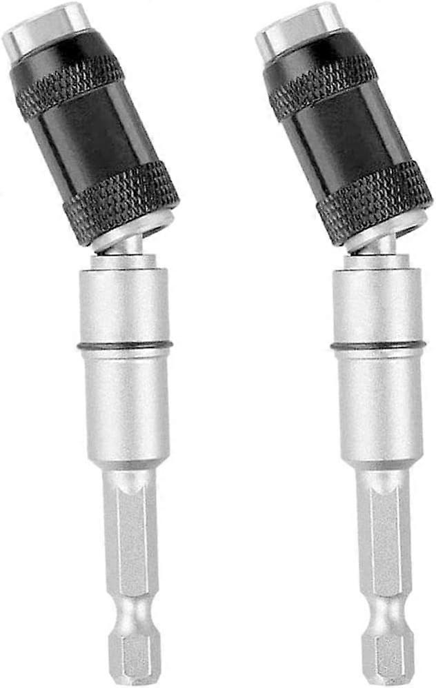 2pcs Swivel Screw Drill Change Lock Bit Holder Magnetic Bit Tip Swivel Holder