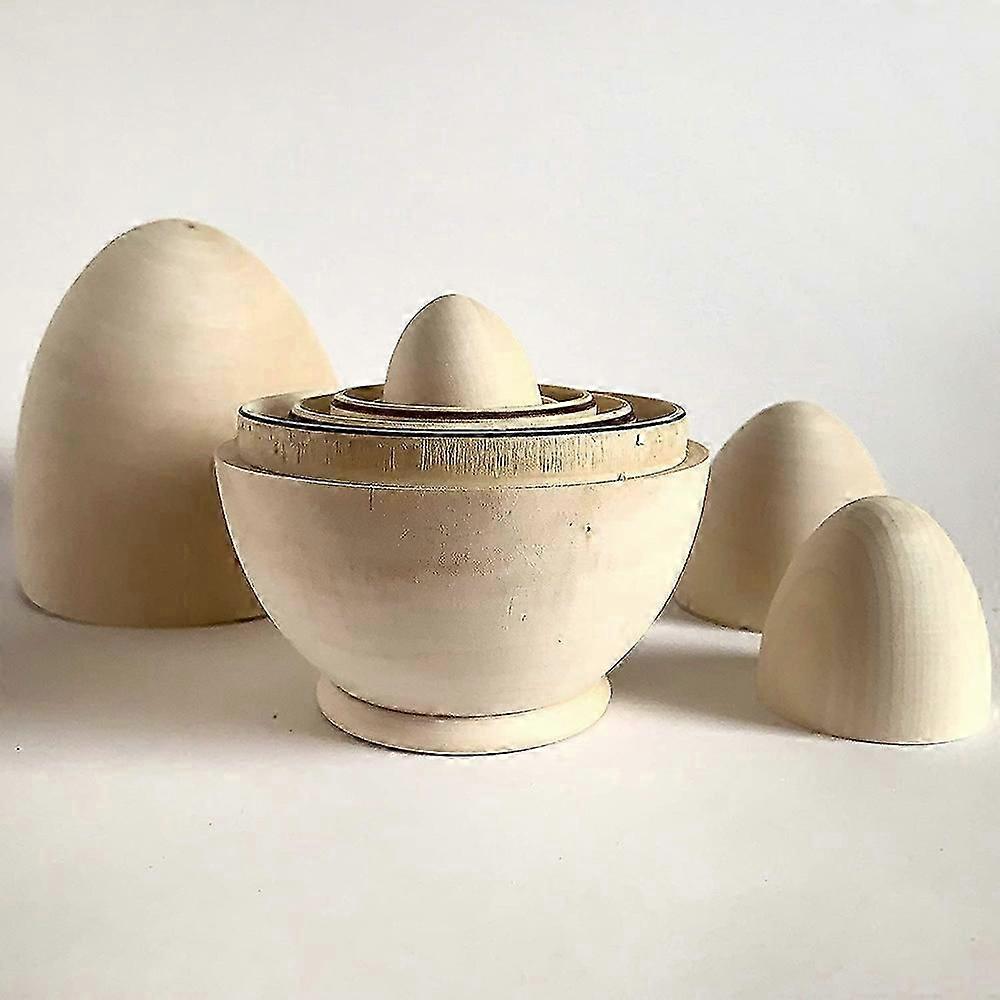 Wooden Easter eggs for nesting and crafts