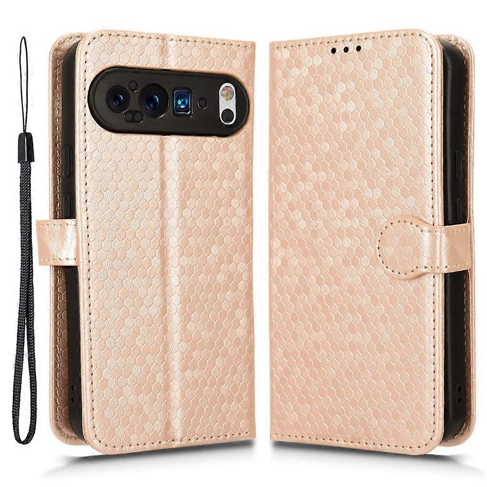 Compatible For Google Pixel 9 Case Dots Pattern PU Leather + TPU Full Protective Phone Cover