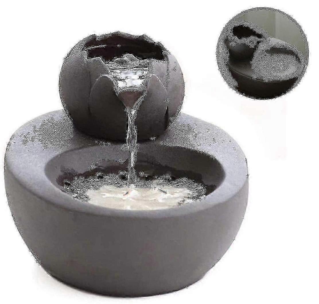 猫の水飲み場、サイレント静かな猫用ウォーターディスペンサーセラミック、ブラック(、) TA