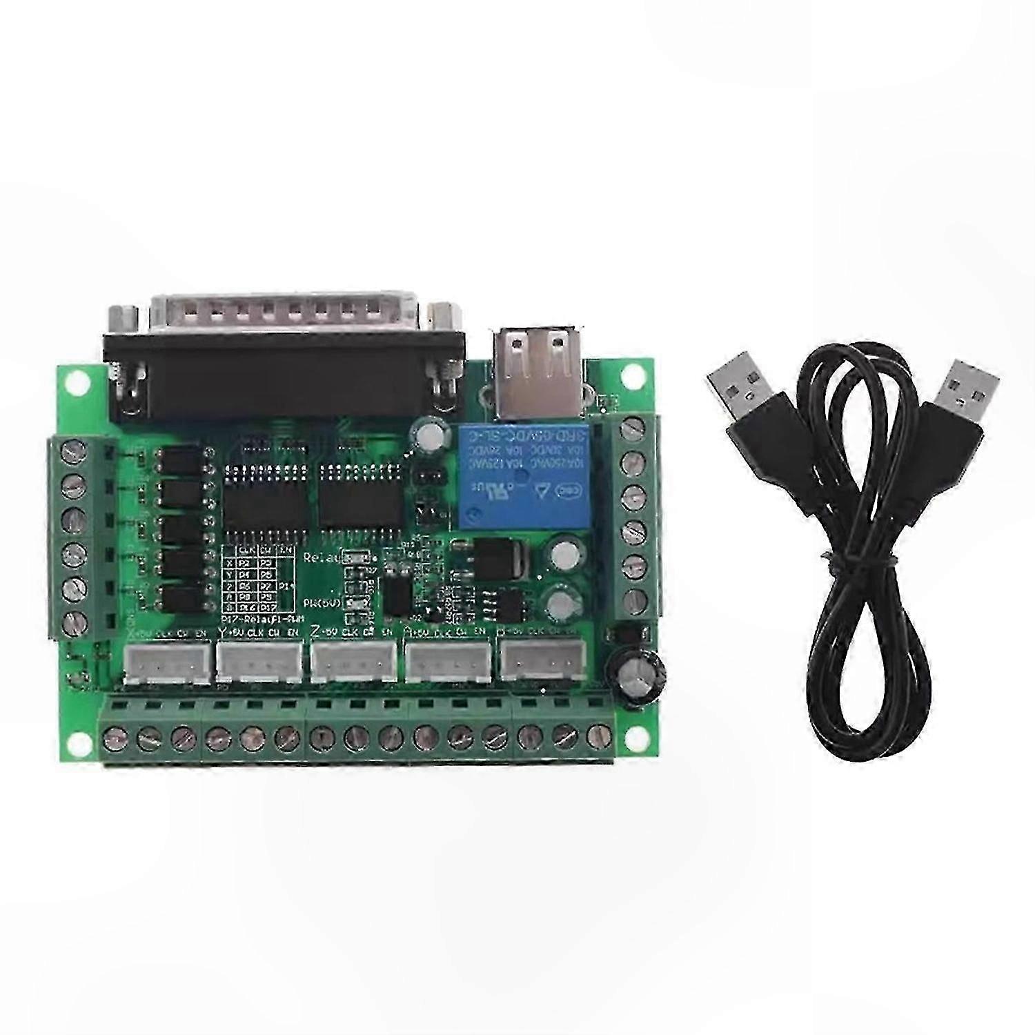 5 Axis CNC Engraving Machine Breakout Board with Optical Coupler for Stepper Motor Control