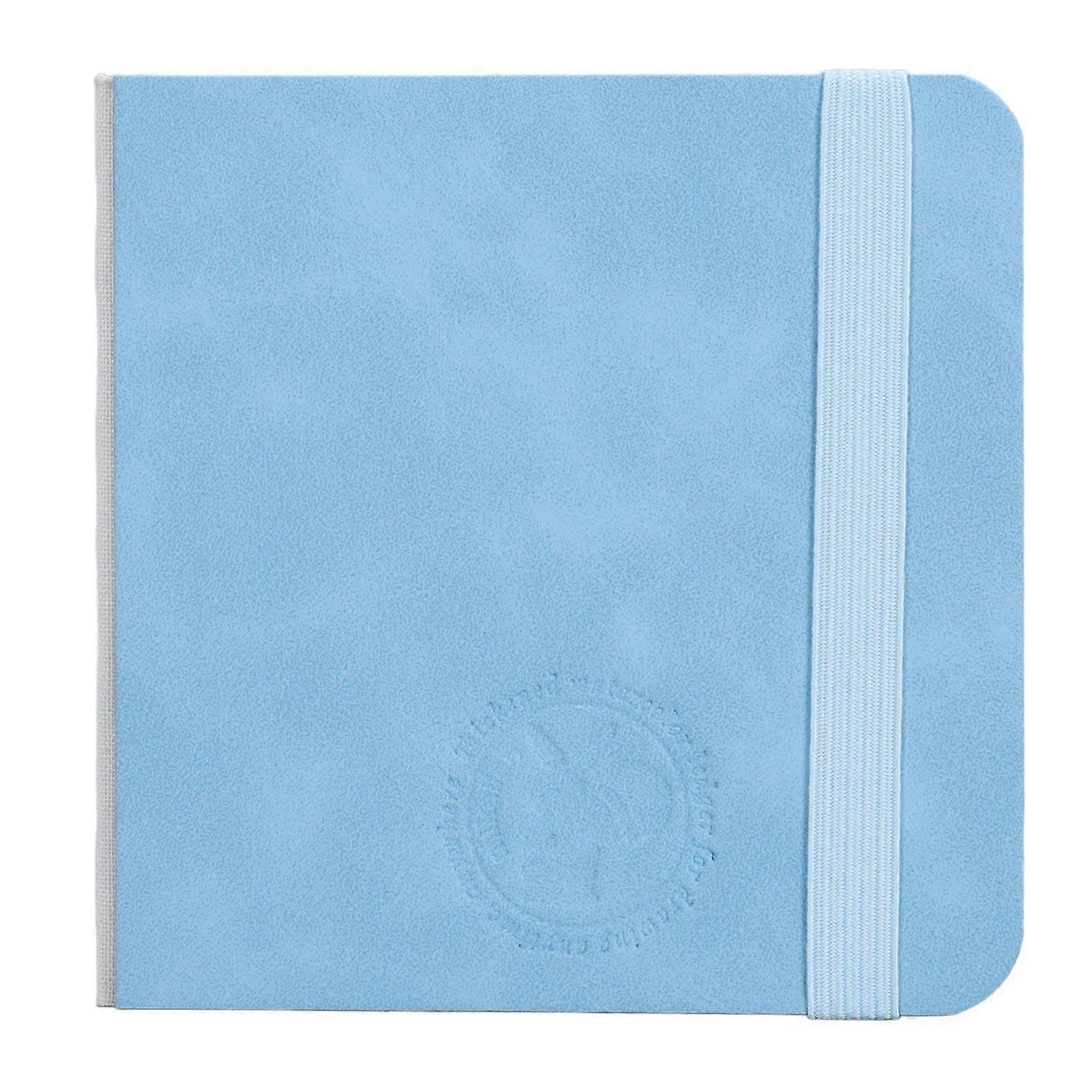 30 Sheet Watercolor Sketchbook Fine Grain Portable Pocket Watercolor Painting Paper 10 X 10cm Blue