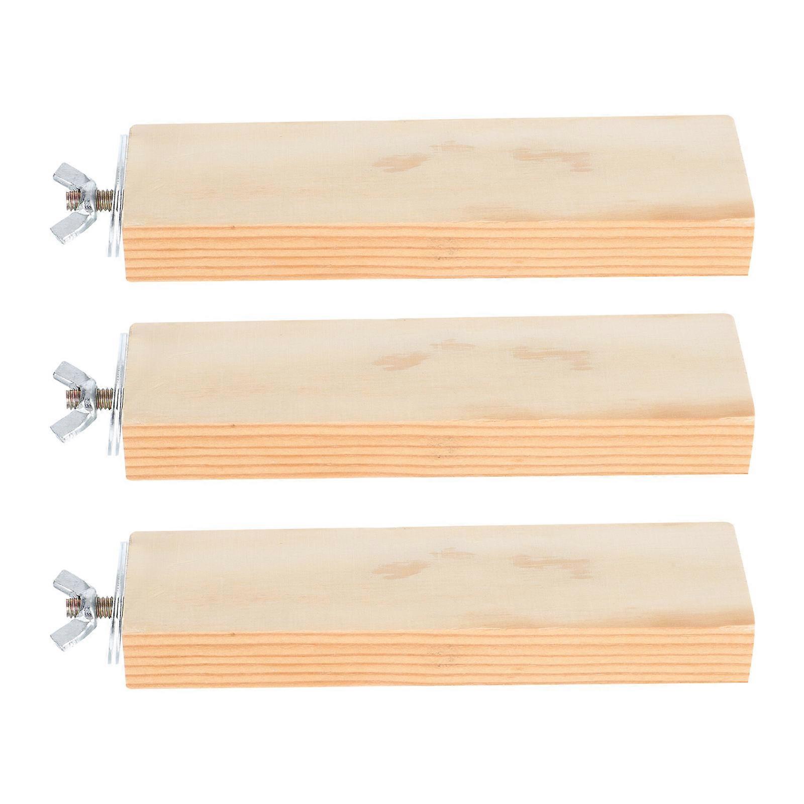 Hamster Standing Platform Wooden Pedal for Pet Use 3Pcs Safe Set