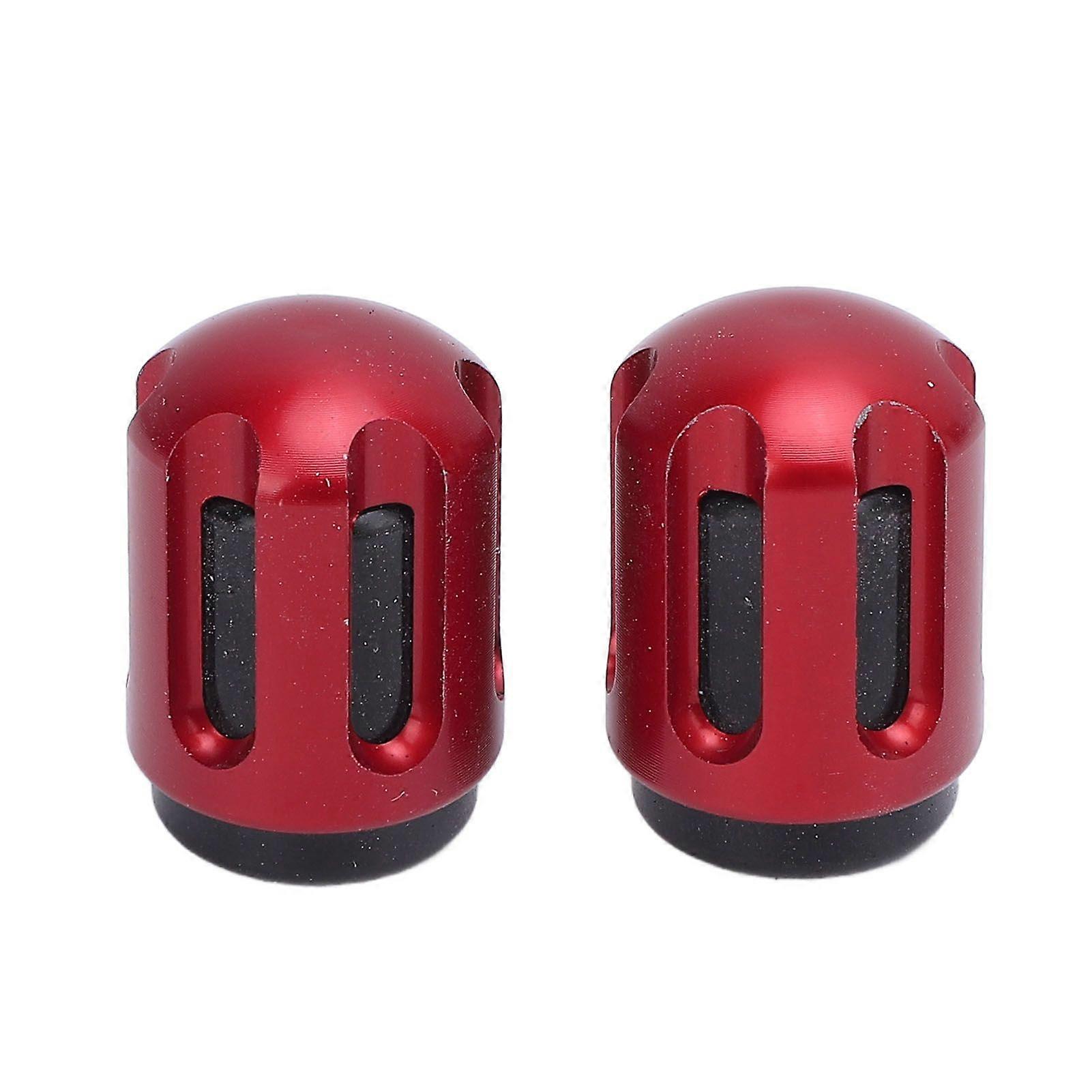 Pair of Motorcycle Tire Valve Stem Caps Aluminium Alloy Airtight Tire Air Caps Replacement for Zontes G1-125/X R310 T2-310 U125 Red