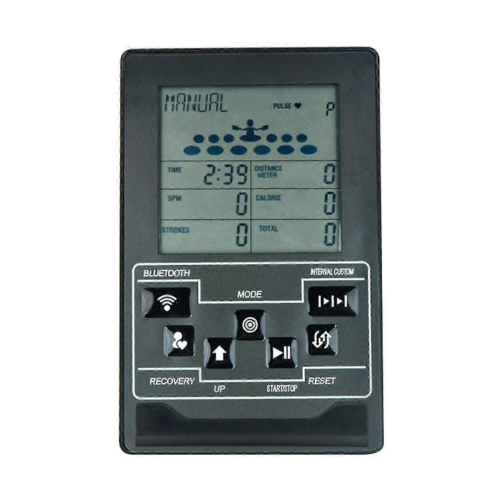 Adjustable Indoor Rowing Machine Odometer with Real Time Speed Distance Calorie Tracking Plastic Texture for Gym