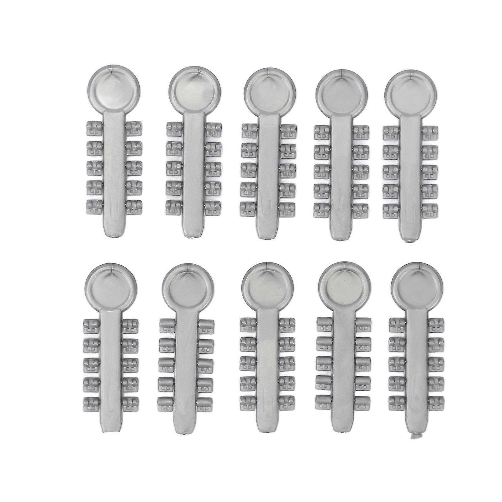 10pcs Dental Rotating Wedges Gray Elastic Dental Rotation Rubber Pads for Tooth Correction