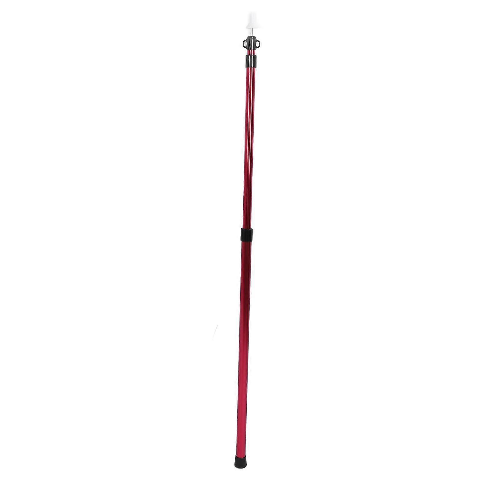 Retractable Canopy Pole Aluminium Alloy Ultra Light Portable Extendable Canopy Pole for Outdoor Camping Red