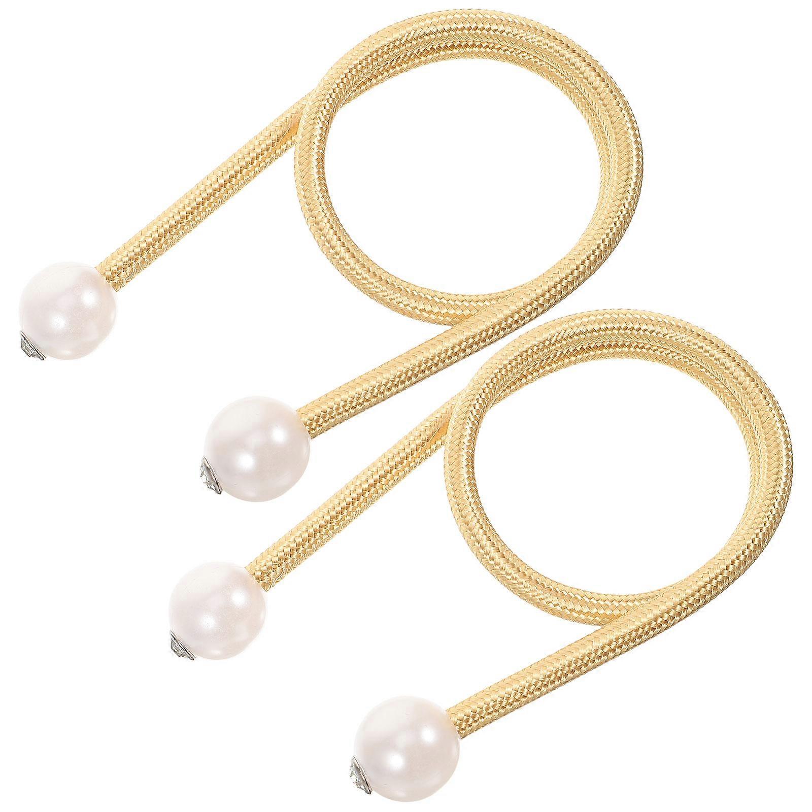 Curtain Tie Backs Rope Style Yellow for Curtain Fixing 10Pcs Set