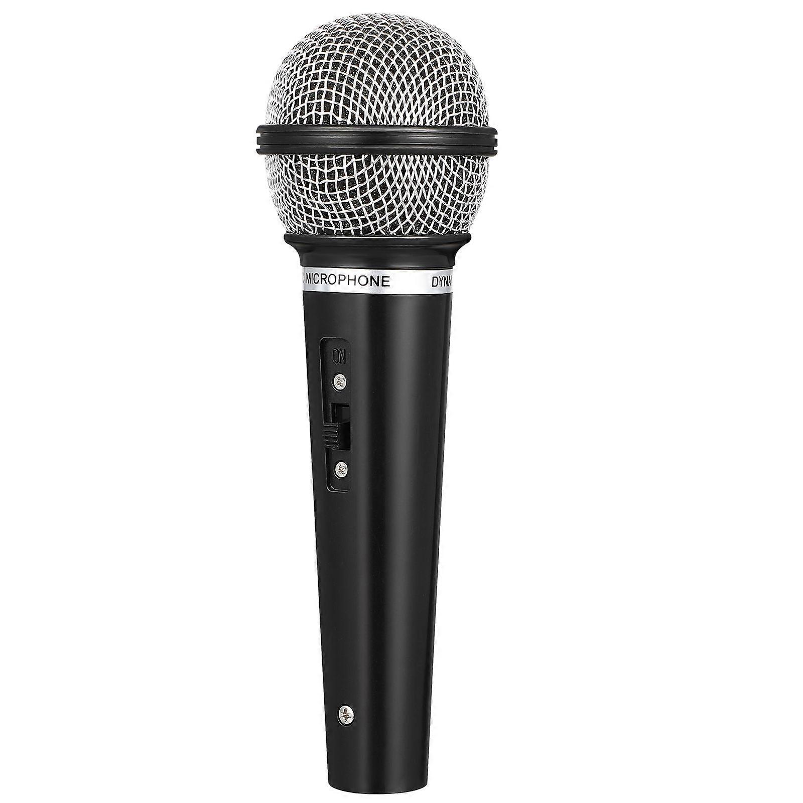 Simulation Microphone Toy Black Prop for Stage Performance 4Pcs