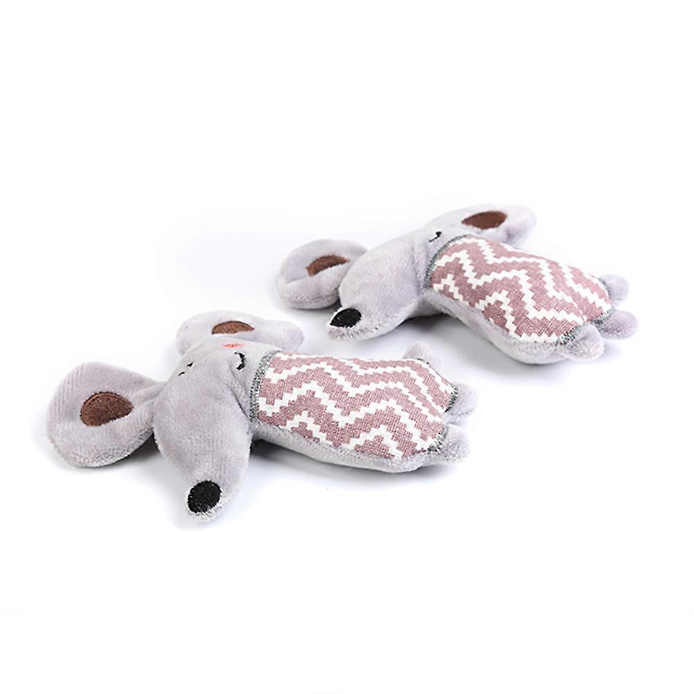 Cat Plush Toy Catnip Toy for Cats 8Pcs Mouse Shape Plaything Set