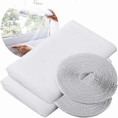 Mosquito Nets for Window, Insect Stop Standard Mosquito Net for Window, Window Net, With 2 Rolls Self-Adhesive Strips, 2 Packs, 150 Cm x 200 Cm