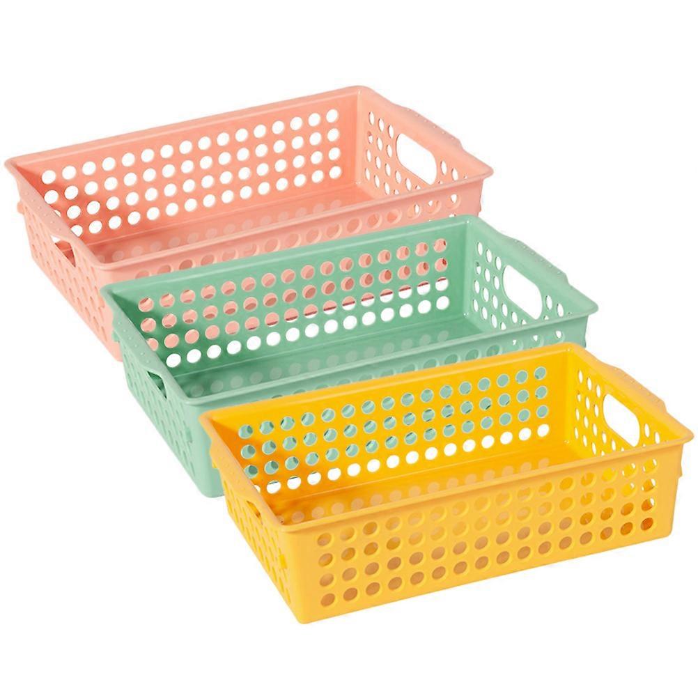 12Pcs Assorted Color Plastic Storage Baskets Bin For Organizing Items In Home Kitchen Office Multi-functional Design